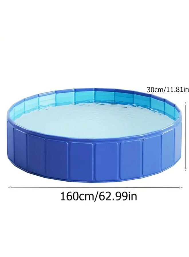Large 160cm Round Dog Bathing Pool Non Inflatable Quick Dry Easy Maintenance - Image 2